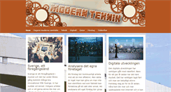 Desktop Screenshot of modernteknik.nu
